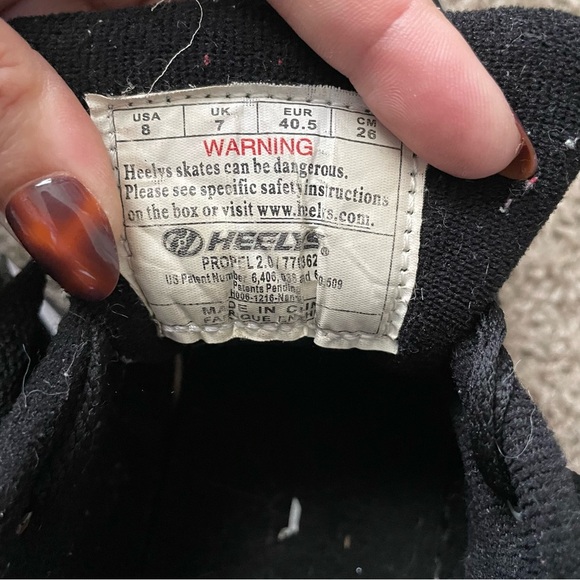 Heelys Propel 2.0 black leather skater shoes wheels size 8 youth (adult 8-9) - Picture 11 of 11